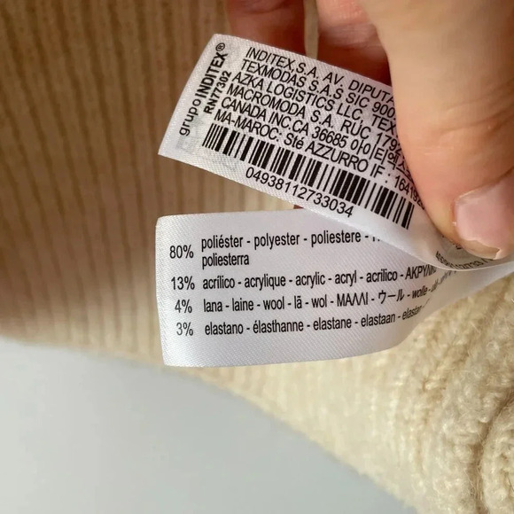 Zara Cream Knit Mock Neck Vest NWT  Size Medium - Picture 10 of 10